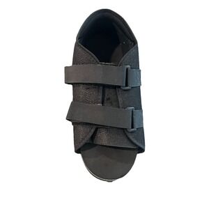 Semi-Rigid Post-Op Shoe, Medium, Women, Black Walking Shoe